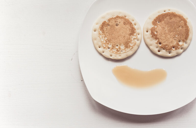 Pancake Smiling Face Free Stock Photo