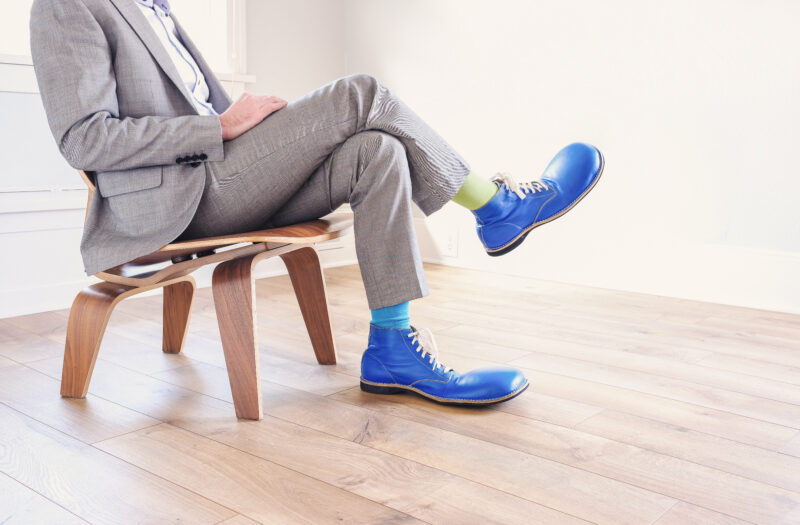 Large Blue Shoes Free Stock Photo