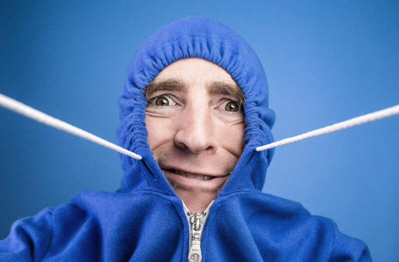 Goofy Man Portrait Free Stock Photo