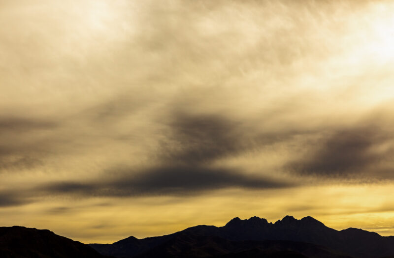 Sunset Over the Mountains Free Stock Photo