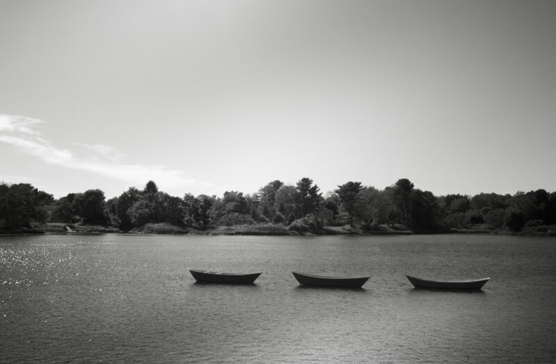 Canoes Floating on Lake Free Stock Photo