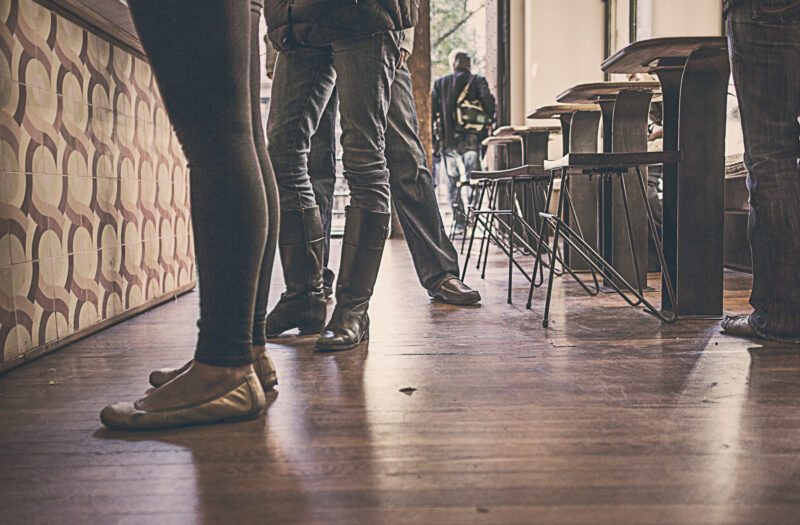 Waiting at the Coffee Shop Free Stock Photo