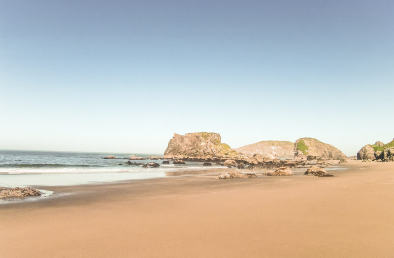 Tranquil Waters & Beach Free Stock Photo