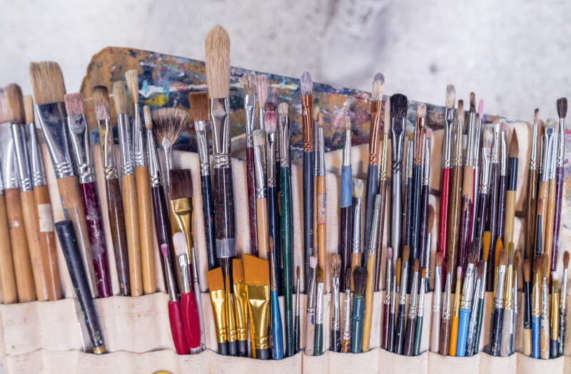 Paint Brushes Free Stock Photo