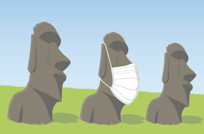 Island Statues Free Stock Vector