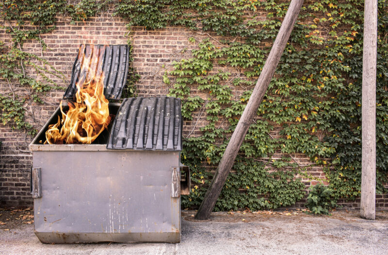 Urban dumpster Free Stock Photo