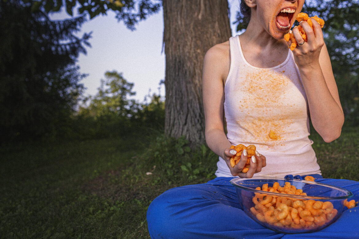 Eating Junk Food Free Stock Photo