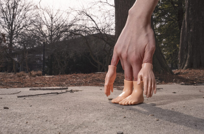 Walking Hands Free Stock Photo