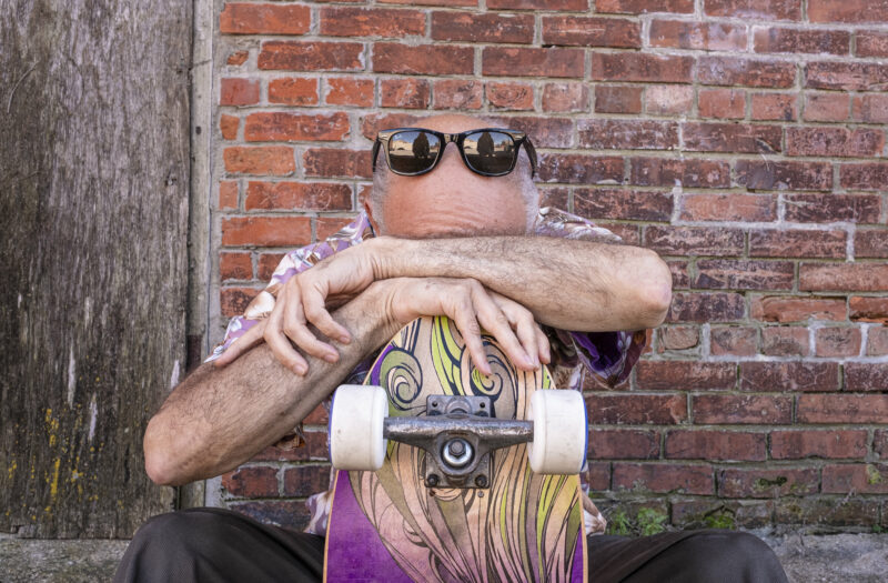 Old Skateboarder Free Stock Photo