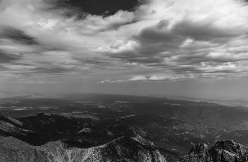 Clouds over Mountains Free Stock Photo