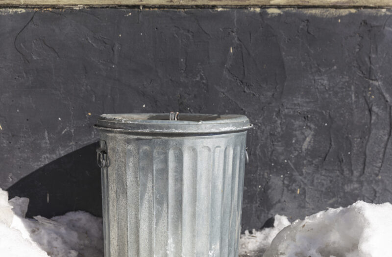 View Trash Can Garbage Free Stock Image