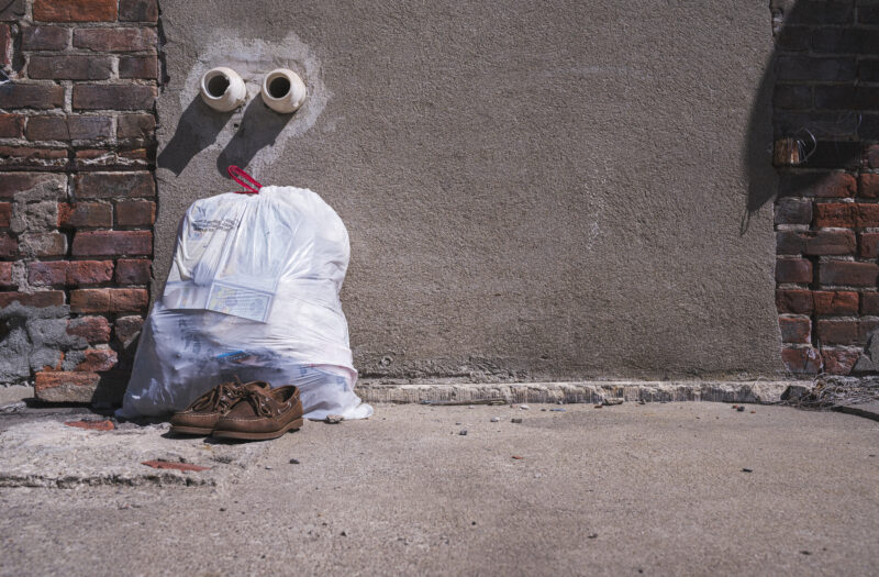 Trash Bag Street Free Stock Photo