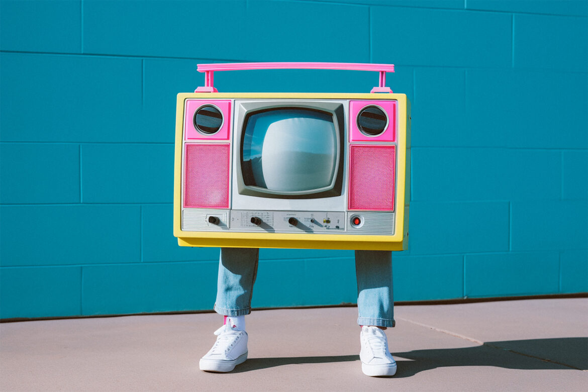 Retro Portable TV Free Stock Photo