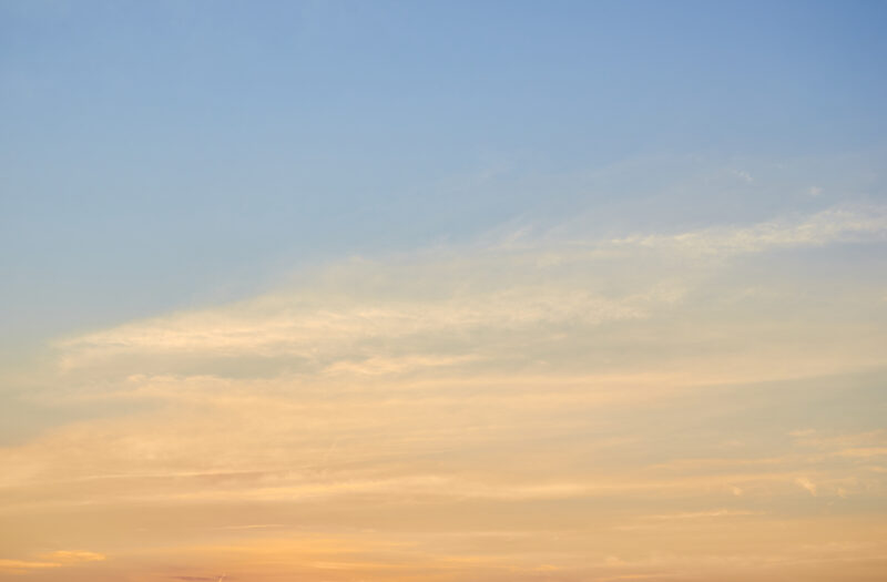 Warm sky clouds Free Stock Photo